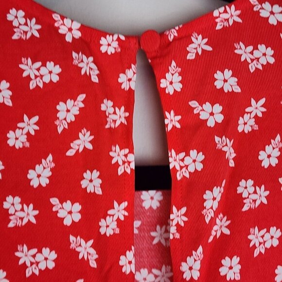 Los Angeles Atelier and Other Stories dress size 0 Short sleeve floral front tie - Picture 7 of 13